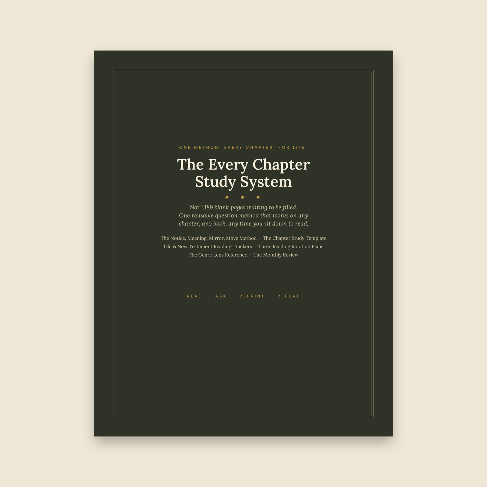 The Every Chapter Study System printable Bible study resource cover